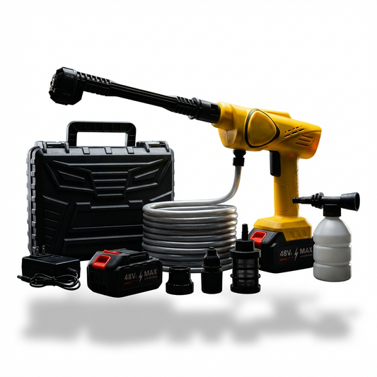 Cordless High Pressure Washer - 21V Portable Car Power Cleaner with Foam Generator