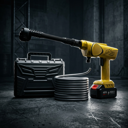 Cordless High Pressure Washer - 21V Portable Car Power Cleaner with Foam Generator