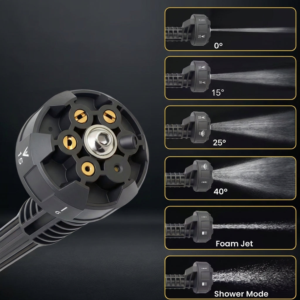 Cordless High Pressure Washer - 21V Portable Car Power Cleaner with Foam Generator