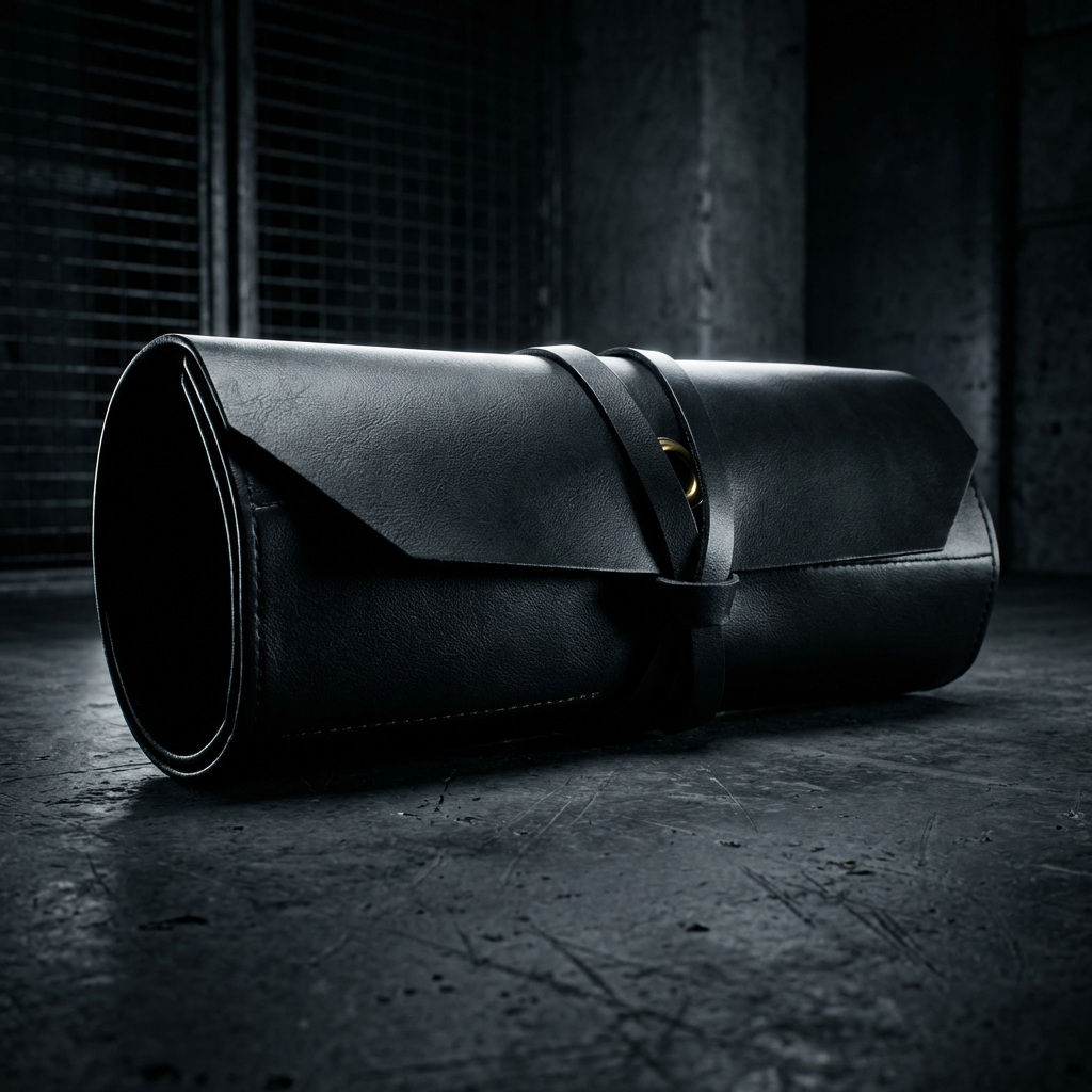 Handcrafted PU Leather Tool Roll - Compact Storage Sleeve for Wrenches, Screwdrivers & Hand Tools