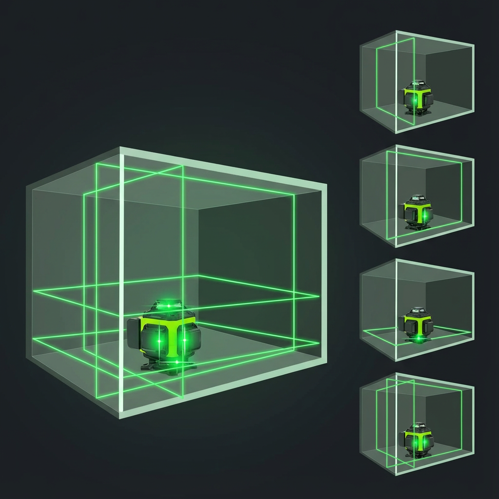 360° Laser Level with Self-Leveling – Alignment Tool for Home & DIY