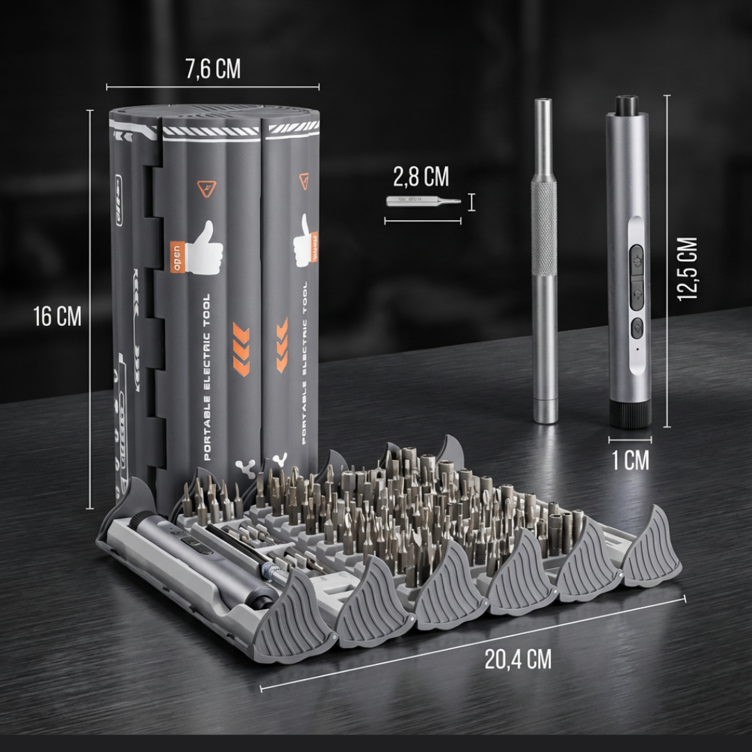 Precision Screwdriver Bit Set 138-in-1 – Repair Tool Kit for Electronics