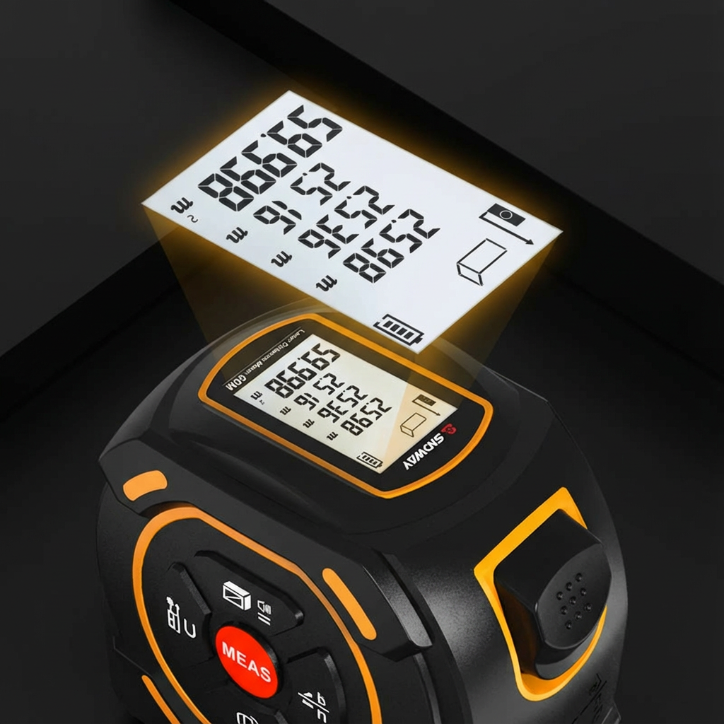 Laser Tape Measure – Digital Measuring Tool with Auto Calculation for Home & DIY Projects
