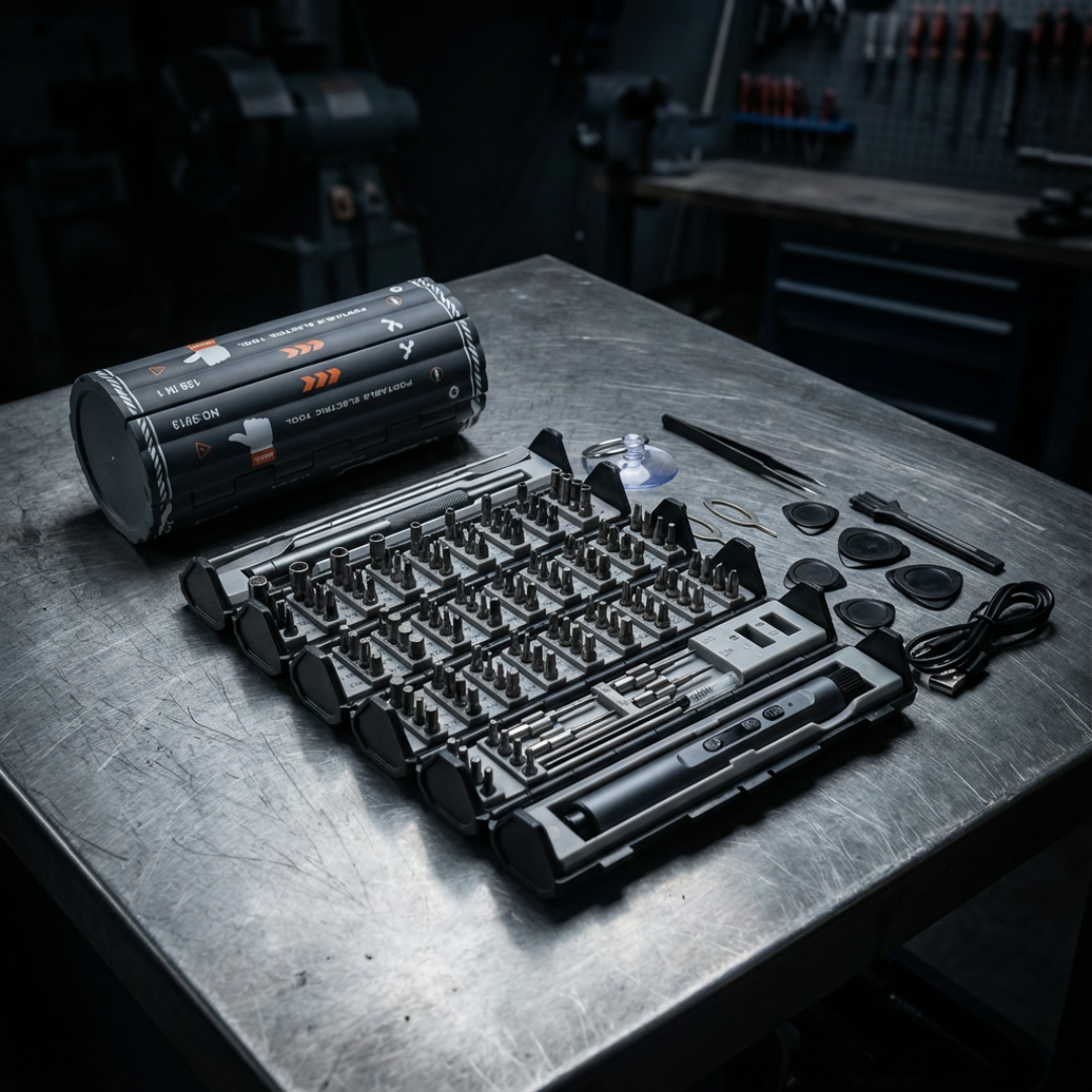 Precision Screwdriver Bit Set 138-in-1 – Repair Tool Kit for Electronics