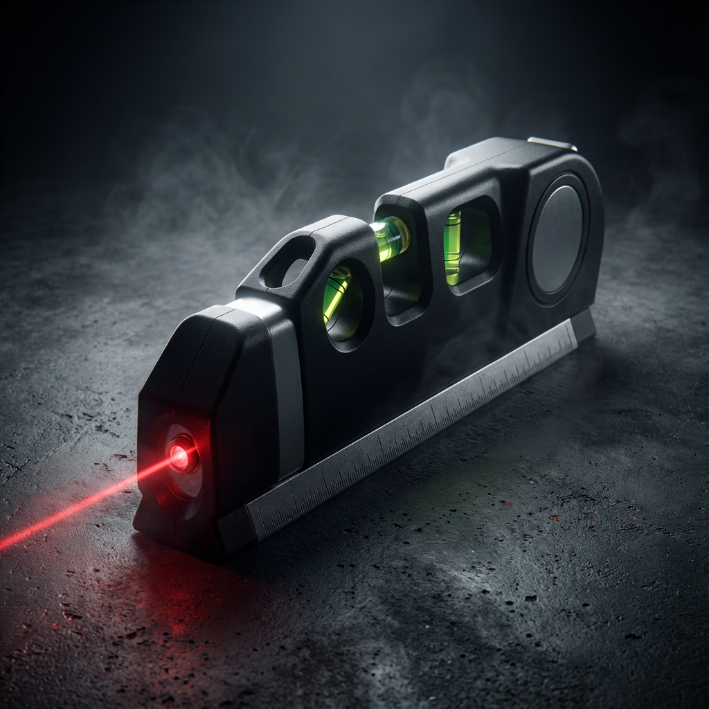 Laser Level Tool with Measuring Tape & Tripod