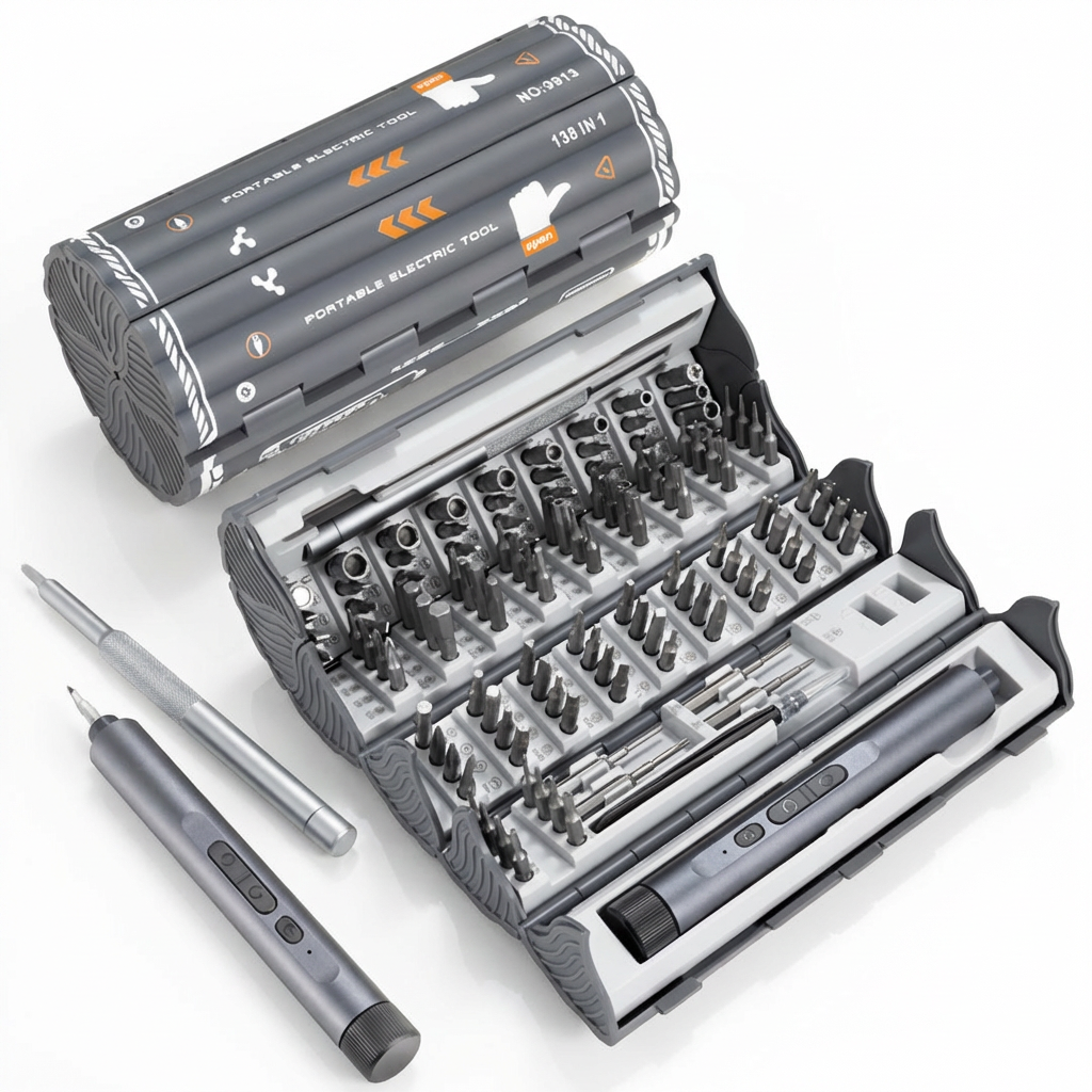 Precision Screwdriver Bit Set 138-in-1 – Repair Tool Kit for Electronics
