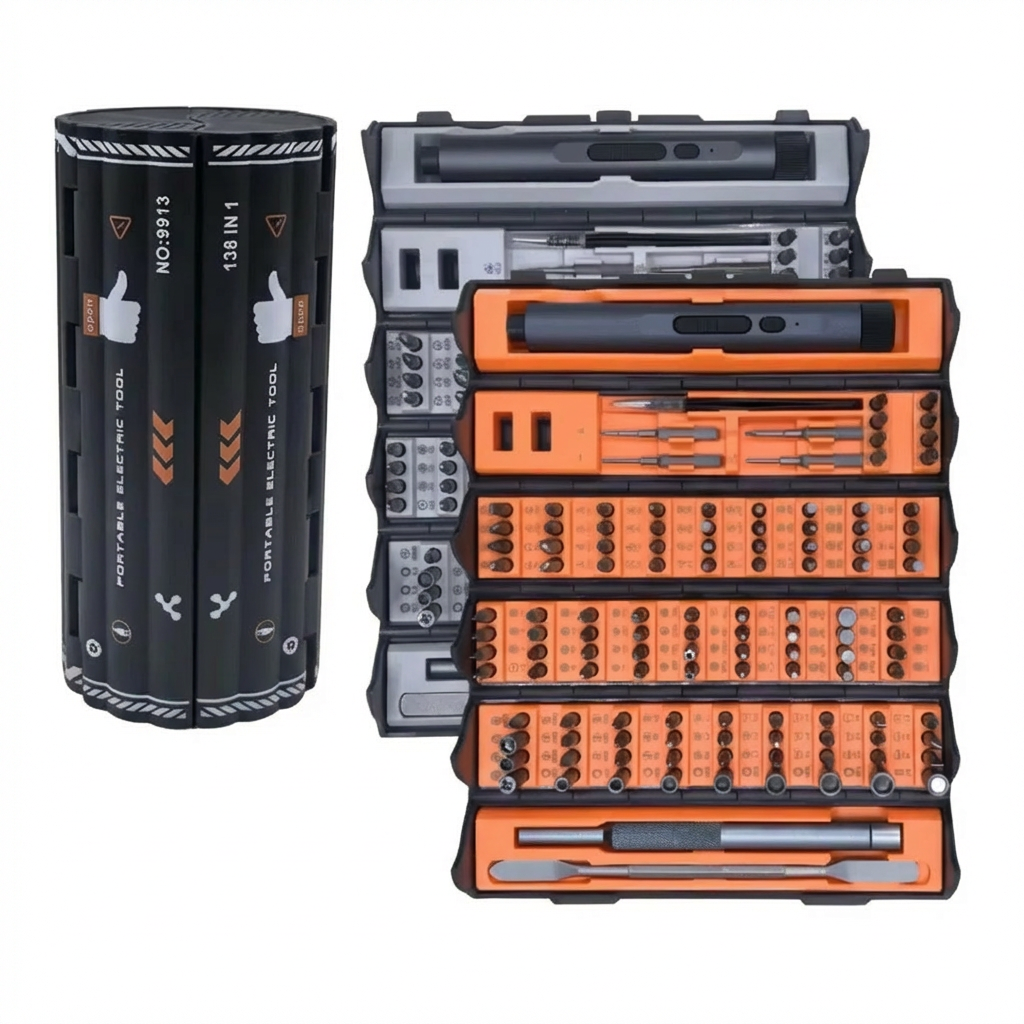 Precision Screwdriver Bit Set 138-in-1 – Repair Tool Kit for Electronics