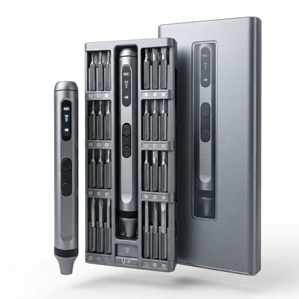 Precision Electric Screwdriver Set 52-in-1 – Rechargeable Tool for Electronics & DIY