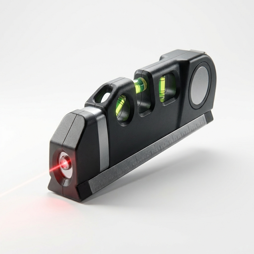 Laser Level Tool with Measuring Tape & Tripod