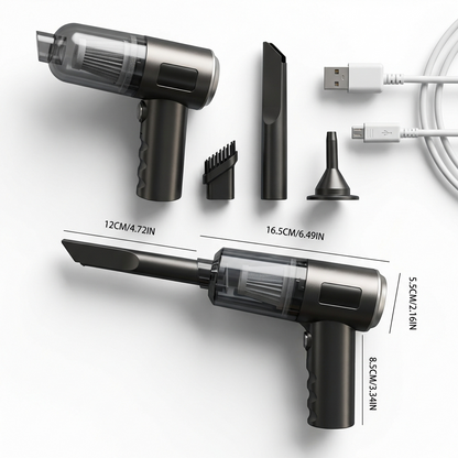 High-Power Cordless Vacuum - Portable 8000PA Suction for Car & Home