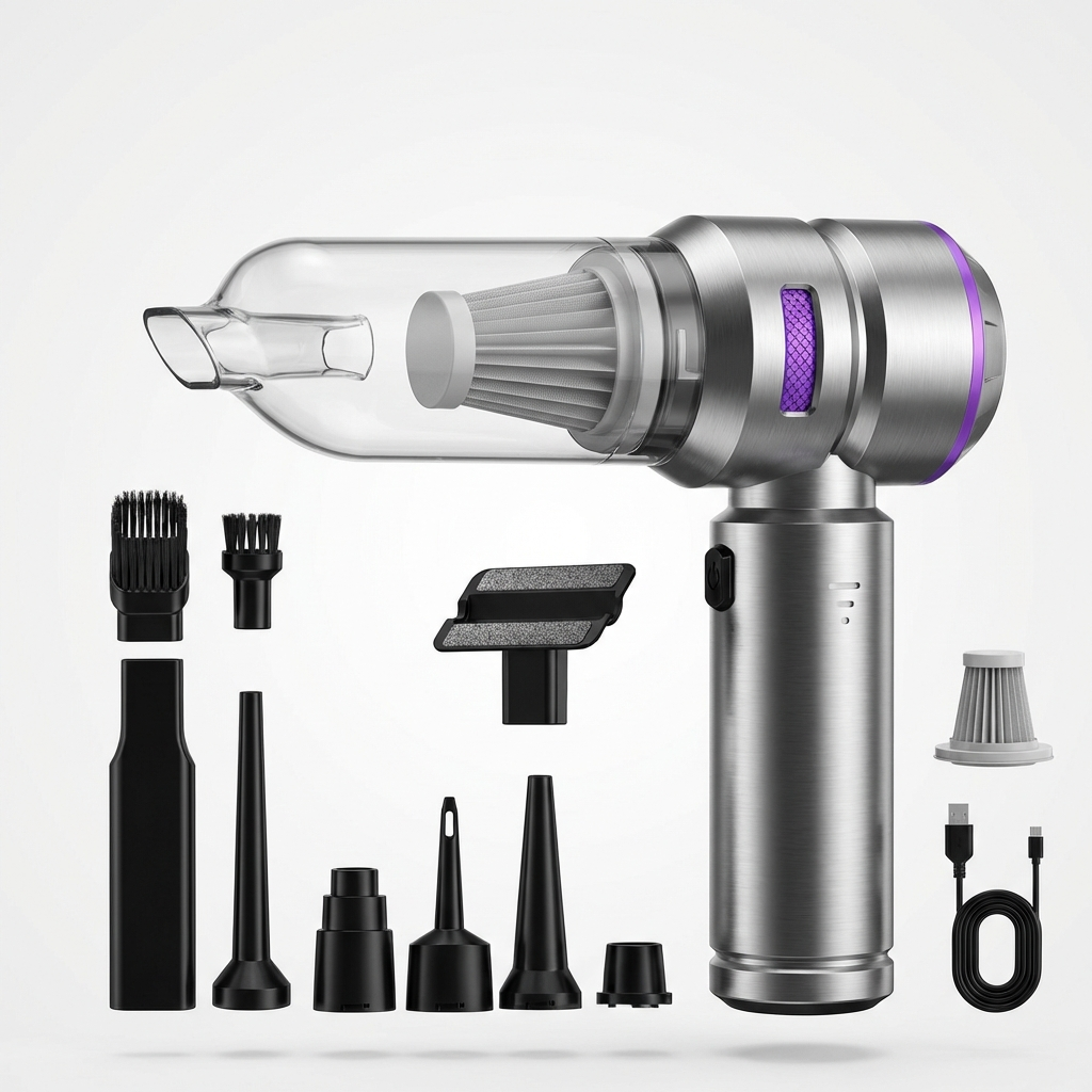 Wireless Handheld Vacuum for Home & Office – Lightweight Bagless Duster