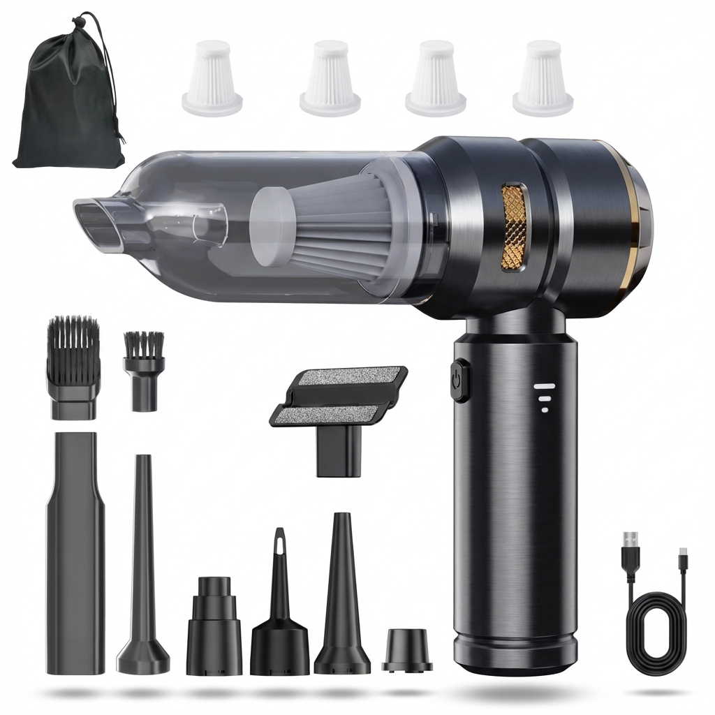 Wireless Handheld Vacuum for Home & Office – Lightweight Bagless Duster