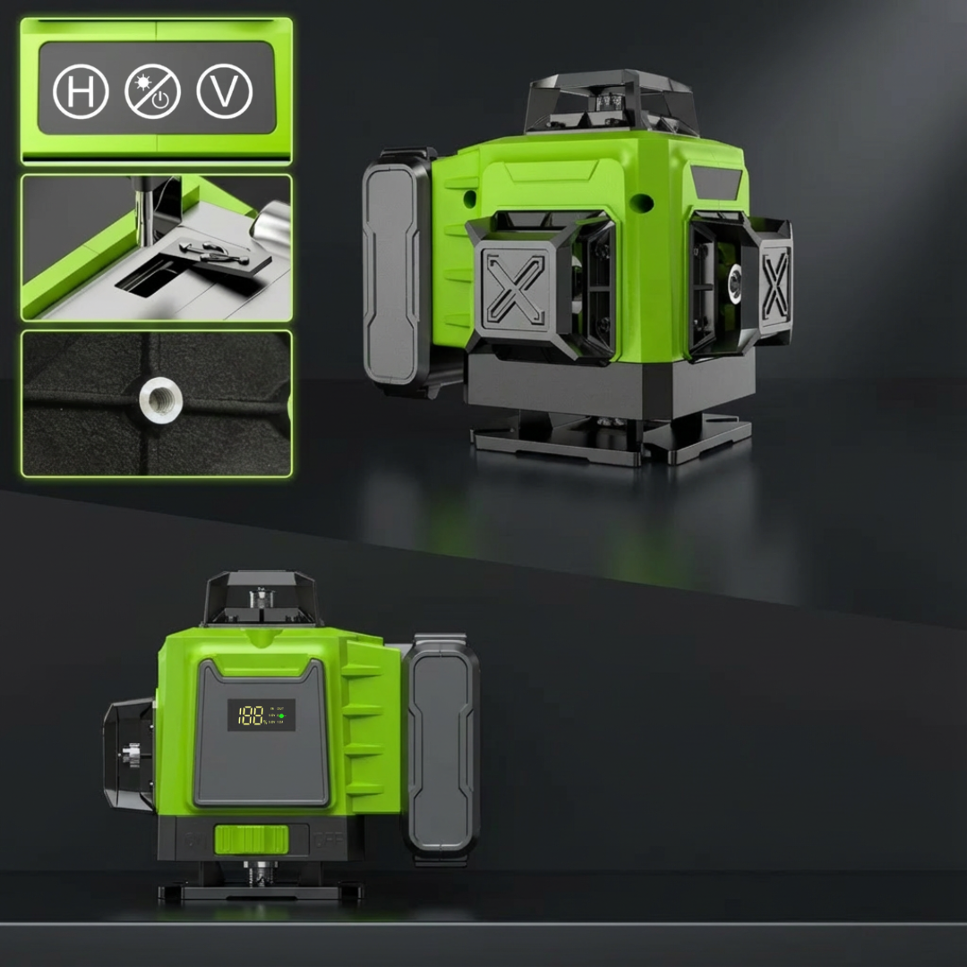 360° Laser Level with Self-Leveling – Alignment Tool for Home & DIY
